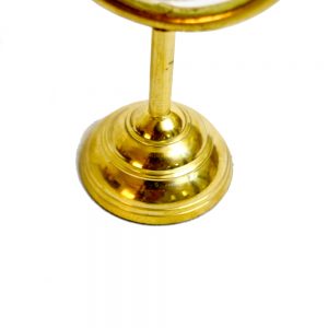 Antikcart Mechanical Winding Table Clock With Brass Base