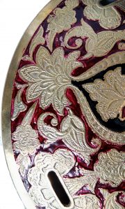 Antikcart Rajasthani Maharaja Antique Brass Sword Shield Set