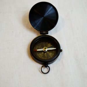 Antikcart Royal Navy 2 inches Brass Compass open collectible decor