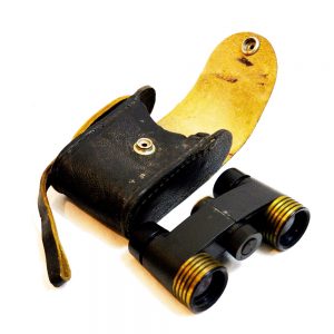 Antikcart Special Antique Leather Flap Pocket Black Binocular