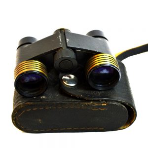 Antikcart Special Antique Leather Flap Pocket Black Binocular set