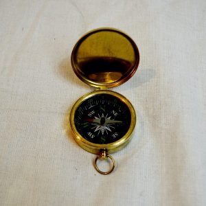 Antikcart Vintage Brass Pocket Compass