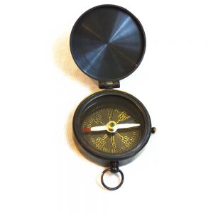 Antikcart Vintage London Royal Navy Brass Compass