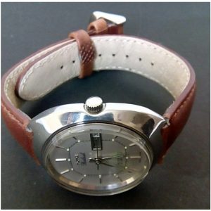 Antikcart White Dial HMT Kailash Automatic Wrist Watch by Antikcart watch