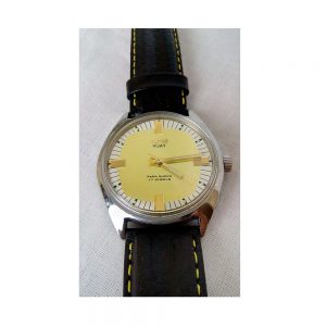 Antikcart Yellow Dial Stunning Look HMT Vijay Wrist Watch Collection by Antikcart