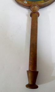 Antique Henry Hugghs 1941 Brass Magnifying Lens by Antikcart