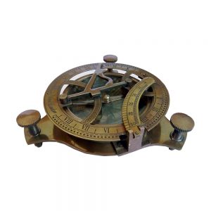 Antique Special Vintage Brass Sundial Compass by Antikcart
