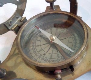 Antique Special Vintage Brass Sundial Compass by Antikcart
