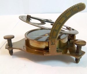 Antique Special Vintage Brass Sundial Compass by Antikcart