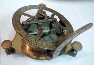 Antique Special Vintage Brass Sundial Compass by Antikcart