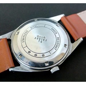 Brown Leather Janatha HMT Wrist Watch by Antikcart