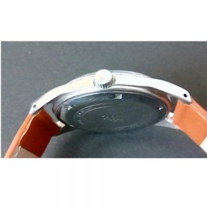 Brown Leather Janatha HMT Wrist Watch by Antikcart