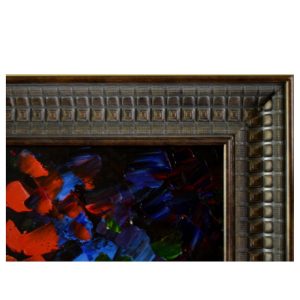 Cafe Jazz Knife Palette Canvas oil Painting by Antikcart 1000x1000
