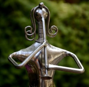 Chorus Metal Handicraft Classic Female Musician Band Figurines by Antikcart front