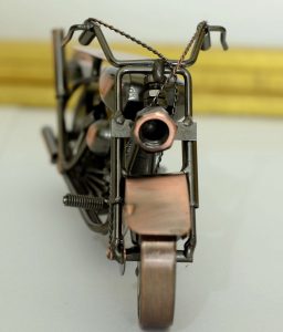 Copper Metal Handicraft Motor Bike Model by Antikcart main pic