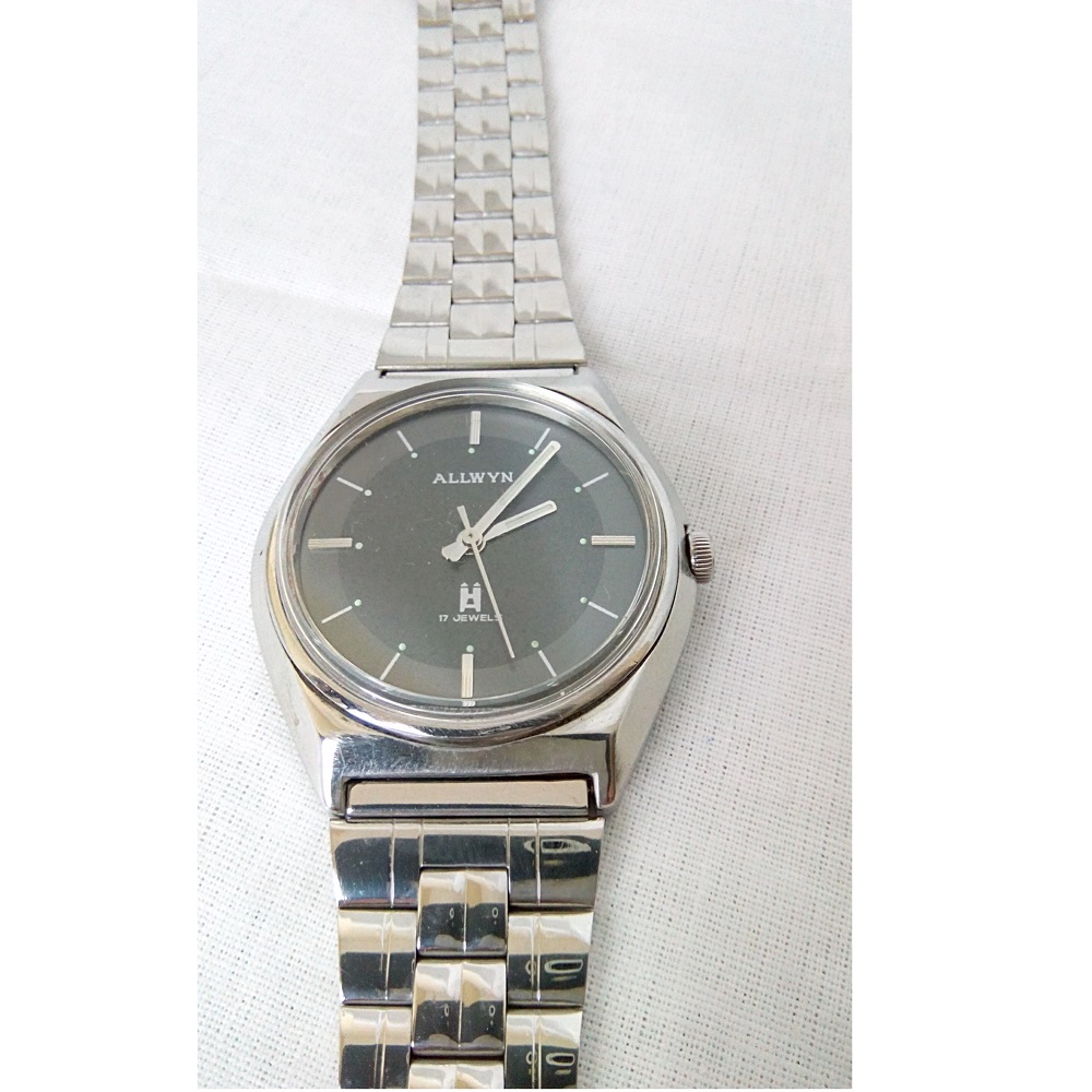 Dial Black Colour HMT Allwyn Stunning Wrist Watch by Antikcart