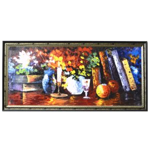 Dine Delighted Knife Palette Canvas oil Painting by Antikcart