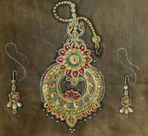 Antikcart Ethnic Ornament Painting -Stamp Paper Collection by Antikcart