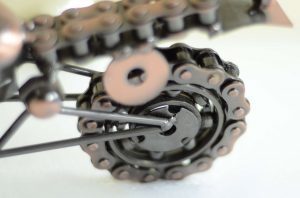 Handicraft Retro Metal Motor Bike Model Table Curios by Antikcart pic1