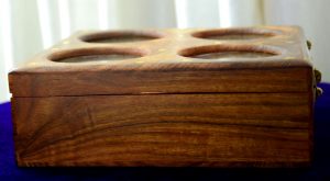 Indian Brass Inlay Sheesham Wood Dry Fruit Box Antikcart