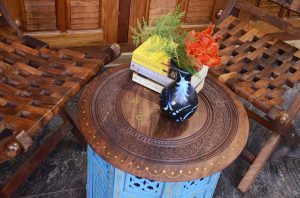 Jali Work Sheesham Wood Handicraft Foldable Side table Solidwood Decor Artwork Jali sidetable Antikcart