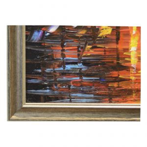 My Rainy Dance Knife Pallete Art Canvas Oil Painting by Antikcart Painting
