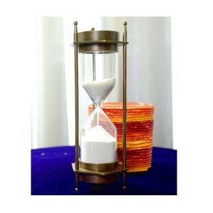 Nautical Antique Metal Brass Sand Timers with Two Side Compass 5 Minutes Antikcart 2