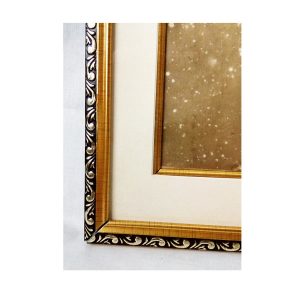 Antikcart Palace Animals Royal Painting on Vintage Stamp Paper close view