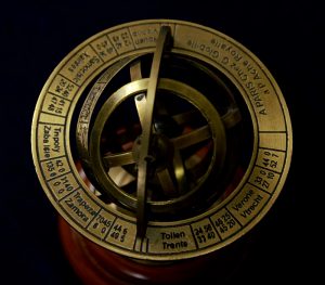 Passion 4 inches Brass Metal Armillary Sphere globe decor from Antikcart