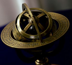 Passion 4 inches Brass Metal Armillary Sphere globe decor from Antikcart