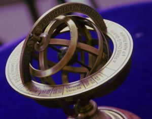 Passion 4 inches Brass Metal Armillary Sphere globe decor from Antikcart