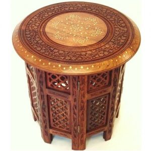 Passion-Handcarved-sheeshamwood-End-Table-Brass-InlayWork-Antikcart