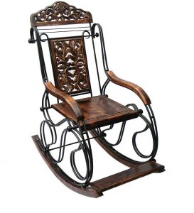 Sheesham-rocking-chair-metal-and-wood-by-antikcart-view-1