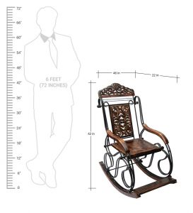 Sheesham-rocking-chair-metal-and-wood-by-antikcart-view-3