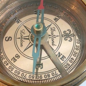 Special Antique Victorian Pocket Compass by Antikcart