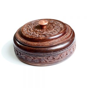Rosewood Hancarved Beautiful Dry Fruit Set by Antikcart