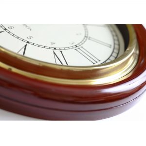 Teak Finish Classic Wall Clock Decor by Antikcart