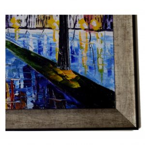 Walk the Love - Palette Knife Oil Painting On Canvas by Antikcart