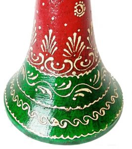 Wooden Candle Stand Elegantly Hand worked Meenakari Antikcart