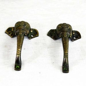 Antikcart Amazing Elephant Head Brass Door Handle