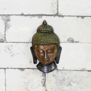 Antikcart Antique Brass Budha Face Wall Decor view