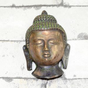 Antikcart Antique Brass Budha Face Wall Decor view