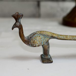 Antikcart Beautiful Antique Brass Peacock Door Handle