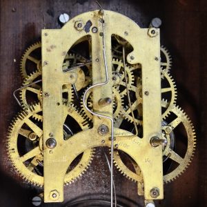 Antikcart Classic Vintage Ansonia Analog Calendar Clock BACK