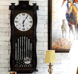 Antikcart 4 feet Real Antique Sreeji Wall Clock