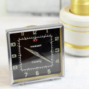 Antikcart Antique Decor Black Dial Vikrant Cauvery Time Piece Collectible