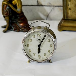 Antikcart Antique Favre Leuba White Dial Time Piece Clock decor collectible side