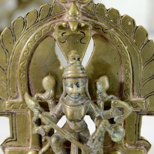 Antikcart Antique Finish Beautiful Kali Matha Brass Statue Decor Collectible front view