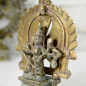 Antikcart Antique Finish Beautiful Kali Matha Brass Statue Decor Collectible front view