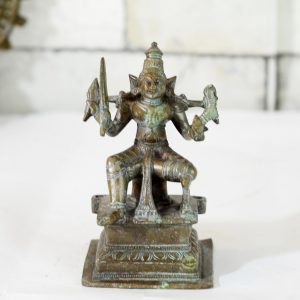 Antikcart Antique Finish Brass Statue of Kali Matha Decor Collectible view